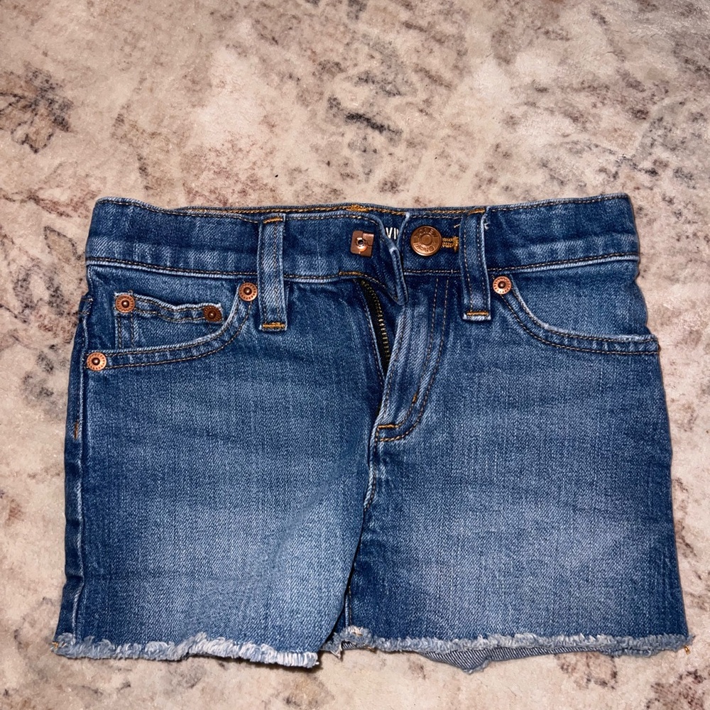 Levi's Blue Denim Cutoff Shorts